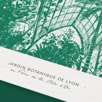 Affiche lyon serre parc de la tete d or vert