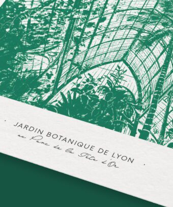 Affiche lyon serre parc de la tete d or vert
