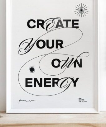 BELLE AFFICHE Create you own energy