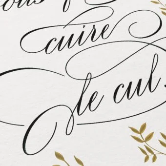 BELLE AFFICHE allez vous faire cuire le cul