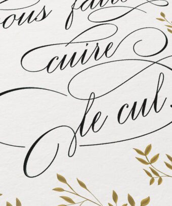 BELLE AFFICHE allez vous faire cuire le cul