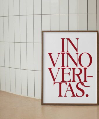 BELLE AFFICHE in vino veritas BELLE AFFICHE in vino veritas