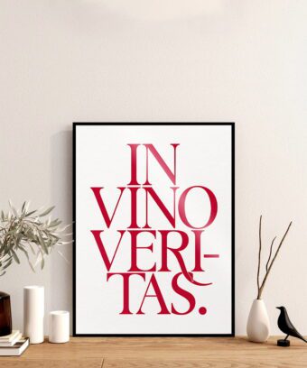 BELLE AFFICHE in vino veritas BELLE AFFICHE in vino veritas