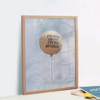 BELLE AFFICHE tes belle mal reveillee