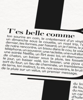 affiche Tes belle comme