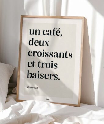 studio topo un café deux croissants trois baisers