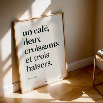 studio topo un café deux croissants trois baisers