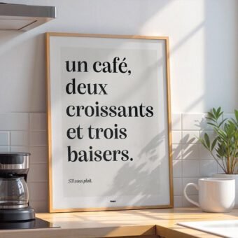 studio topo un café deux croissants trois baisers