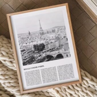 belle comme Paris affiche tour eiffel