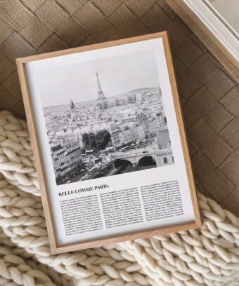 belle comme Paris affiche tour eiffel