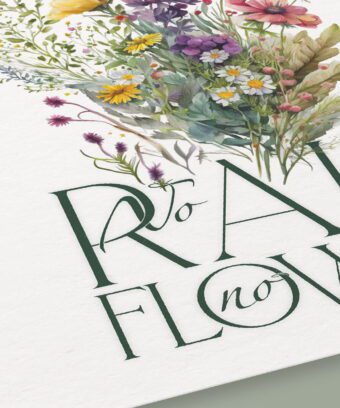no rain no flowers affiche murale