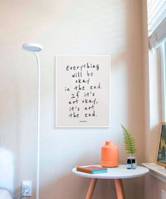 poster avec une citation de John Lennon