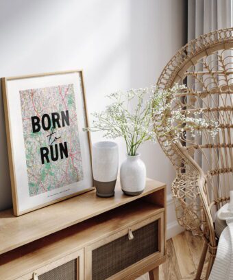 affiche carte de france born to run