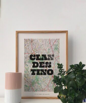 affiche carte de france clandestino