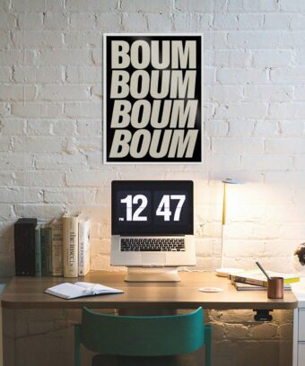 affiche technoStudio topo Boum