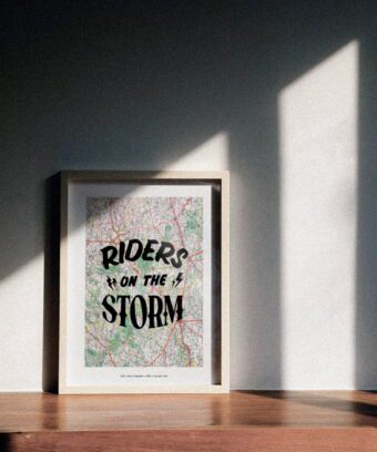carte vintage deco Riders on the storm