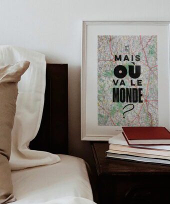 studio topo affiche carte de france mais ou va le monde