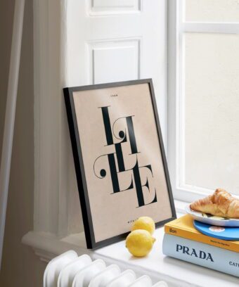affiche de LILLE typographique studio topo