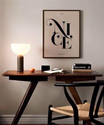 affiche de NICE typographique studio topo