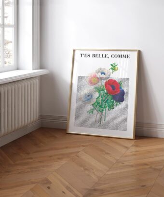 t es belle comme anémones