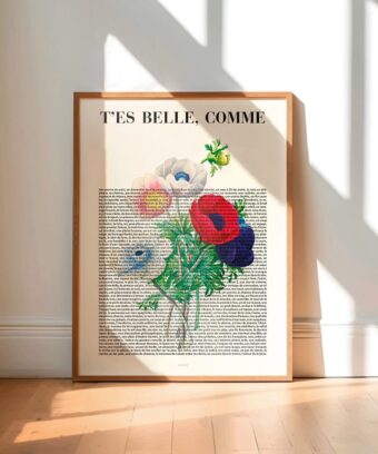 t es belle comme anémones
