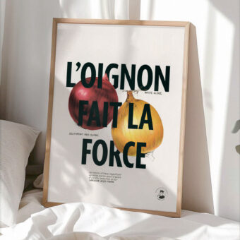 affiche l oignon fait la force botanique