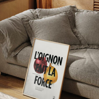 affiche l oignon fait la force botanique