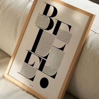affiche T'es belle comme