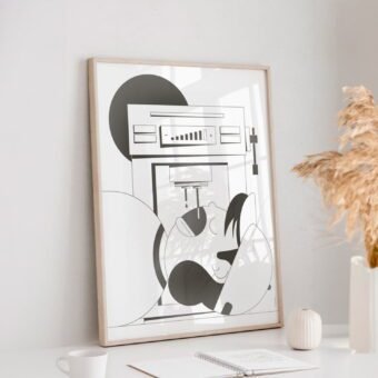studio topo Barista illustration