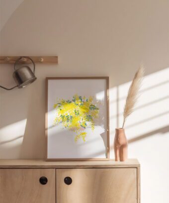 studio topo illustration mimosa