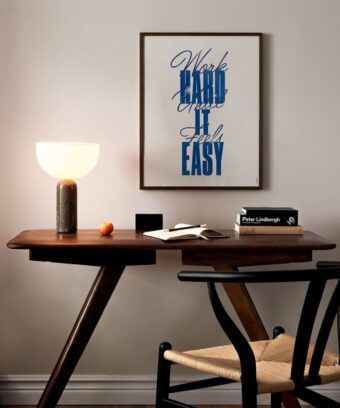 affiche Work hard until it feels easy