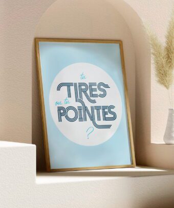 studio topo affiche Tu tires ou tu pointes