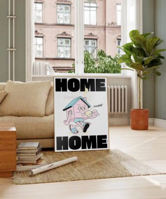 studio topo affiche HOME sweet HOME