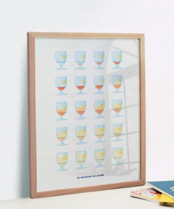 affiche pastis nuances de jaune
