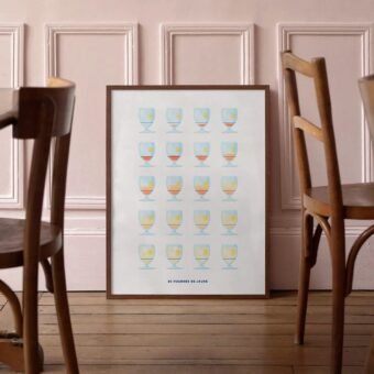 affiche pastis nuances de jaune