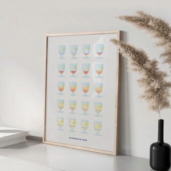 affiche pastis nuances de jaune