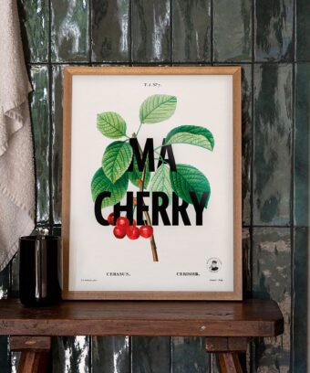 affiche studio topo botanique Ma cherry