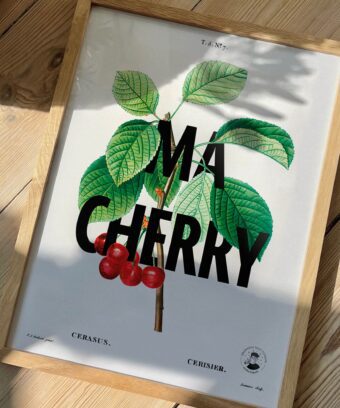 affiche studio topo botanique Ma cherry