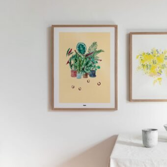 affiches de plantes La main verte studio topo