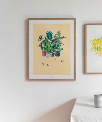 affiches de plantes La main verte studio topo