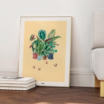 affiches de plantes La main verte studio topo