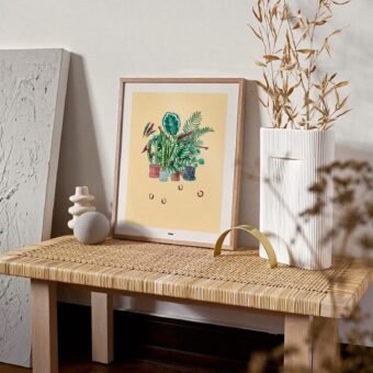 affiches de plantes La main verte studio topo