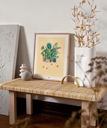 affiches de plantes La main verte studio topo