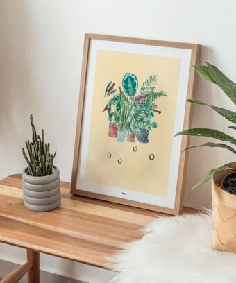 affiches de plantes La main verte studio topo