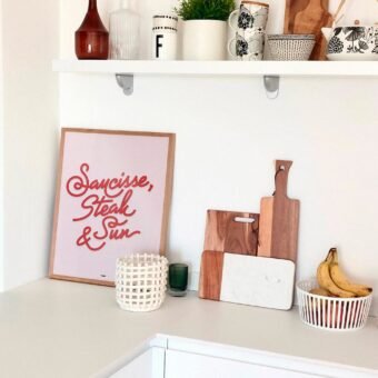 affiche studio topo Saucisse speck and sun