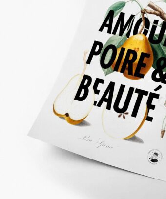 affiche studio topo Amour poire et beauté