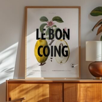 Le bon coing affiche studio topo botanique