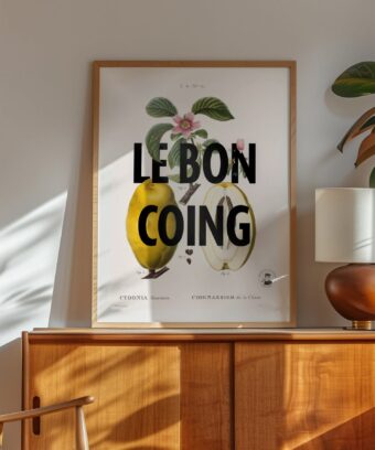Le bon coing affiche studio topo botanique Le bon coing affiche studio topo botanique