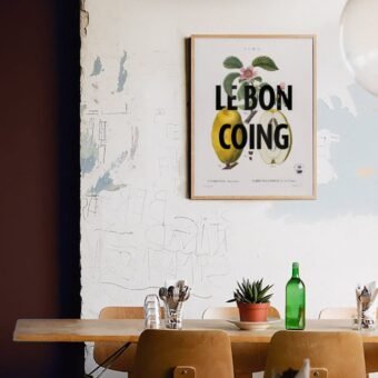 Le bon coing affiche studio topo botanique