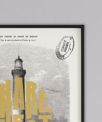 affiche Phare Ouest vintage topo affiche Phare Ouest vintage topo